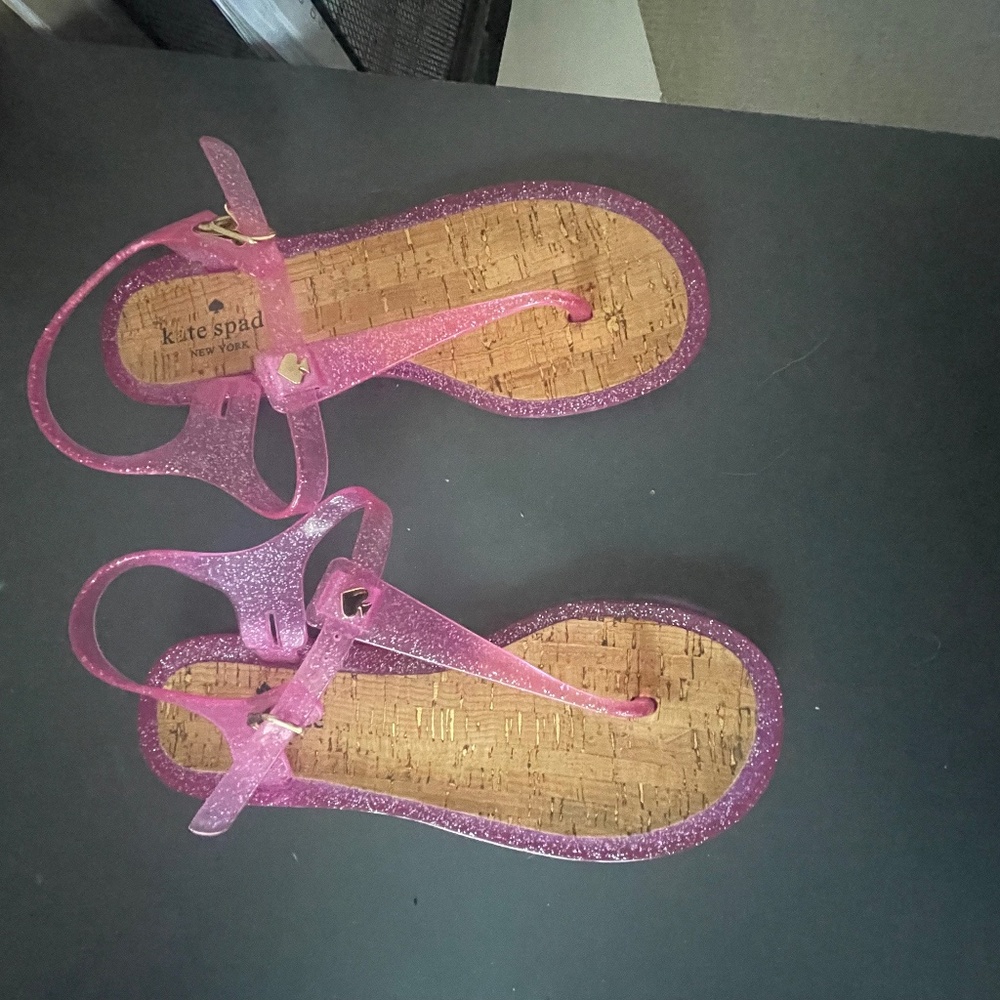 Kate Spade Sandals-Pink Glitter Jelly